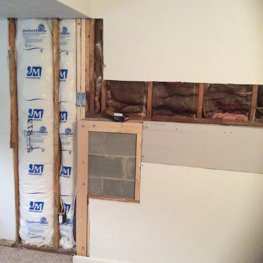 Wall insulation replacement during Contents Cleaning & Restoration in Enumclaw